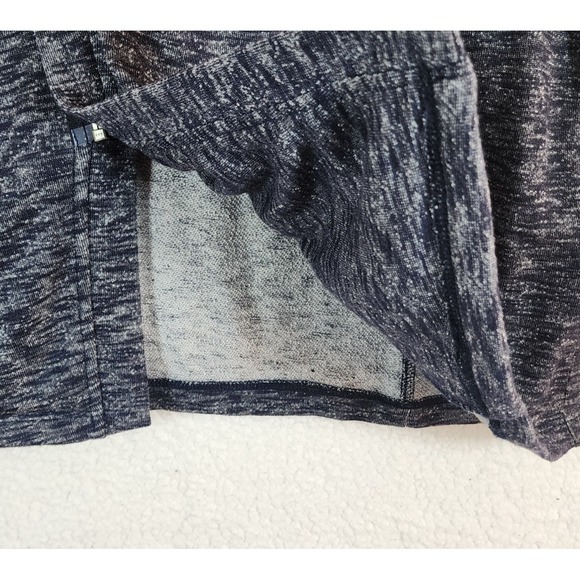 GH Bass & Co Women's XXL Cross Over Zip Front Sweater Jacket Heather Blue - Picture 3 of 13